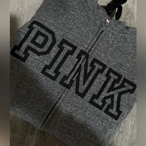 Grey VS PINK Zip Up Hoodie